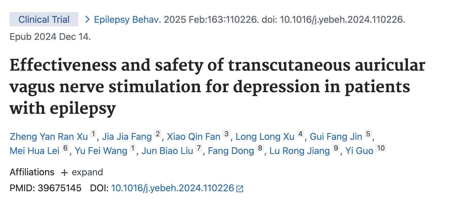 Estudo: transcutaneous auricular vagus nerve stimulation for depression