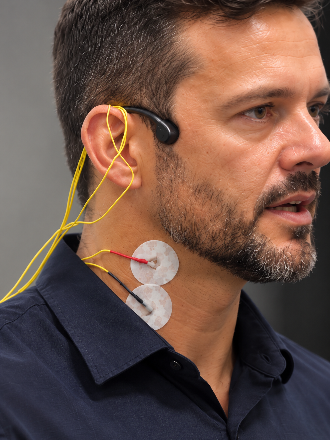Aplicação da via cervical de estimulação vagal